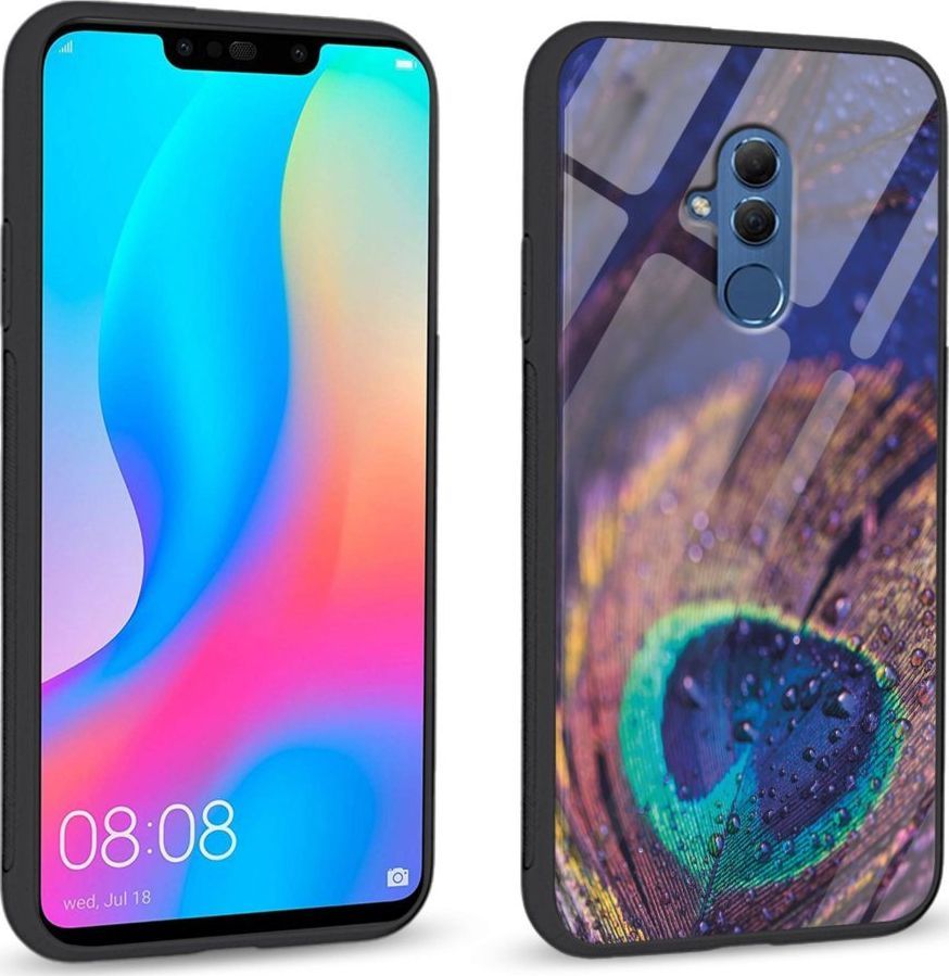 Super Fashion Etui na telefon Huawei Mate 20 Lite Premium Case Peacock Feather Closeup 1