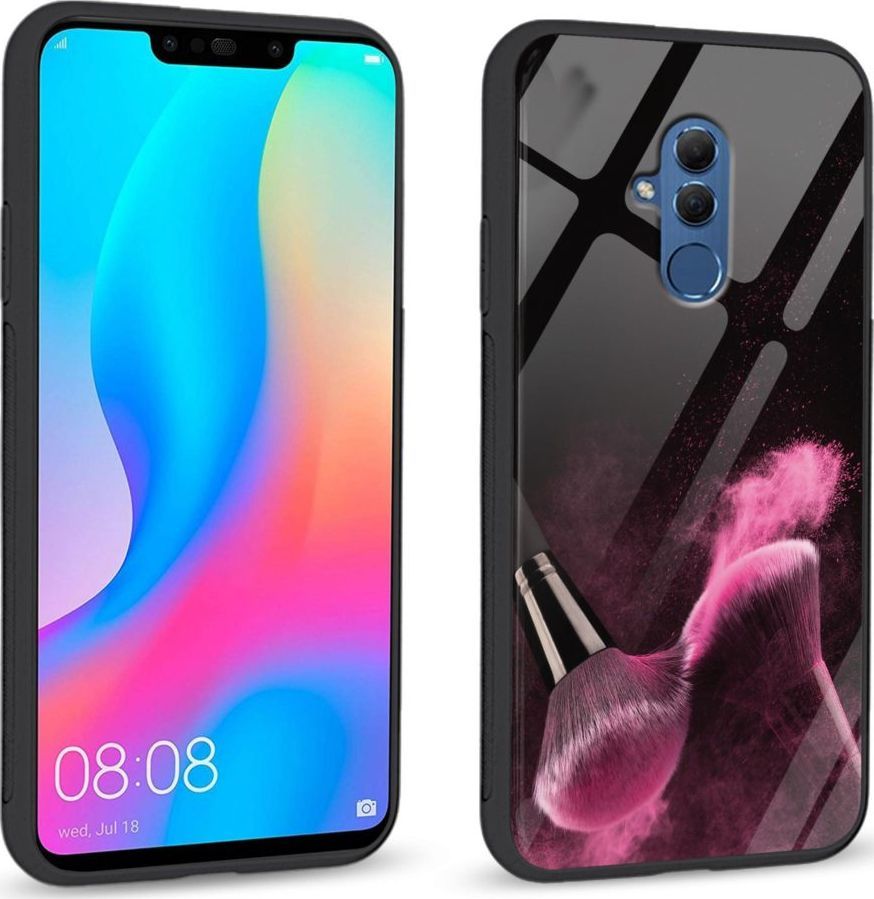 Super Fashion Etui na telefon Huawei Mate 20 Lite Premium Case Pink powder brush 1