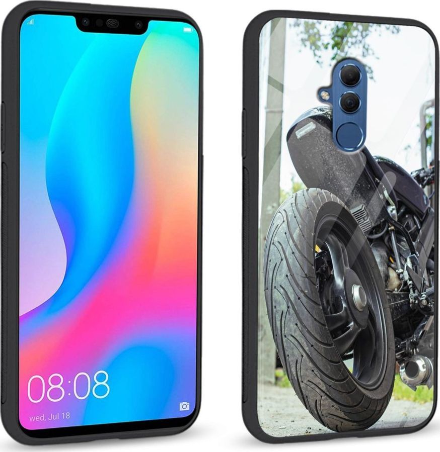 Super Fashion Etui na telefon Huawei Mate 20 Lite Premium Case Bike Tyre 1
