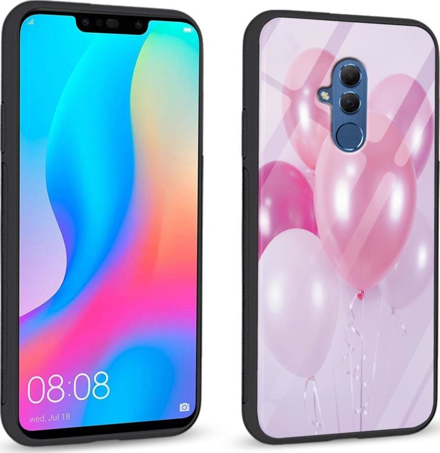 Super Fashion Etui na telefon Huawei Mate 20 Lite Premium Case Pink Balloons 1