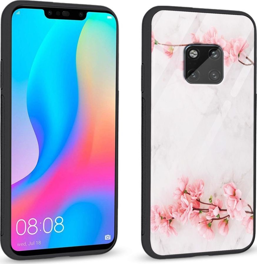 Super Fashion Etui na telefon Huawei Mate 20 Pro Premium Case Due flowers 1