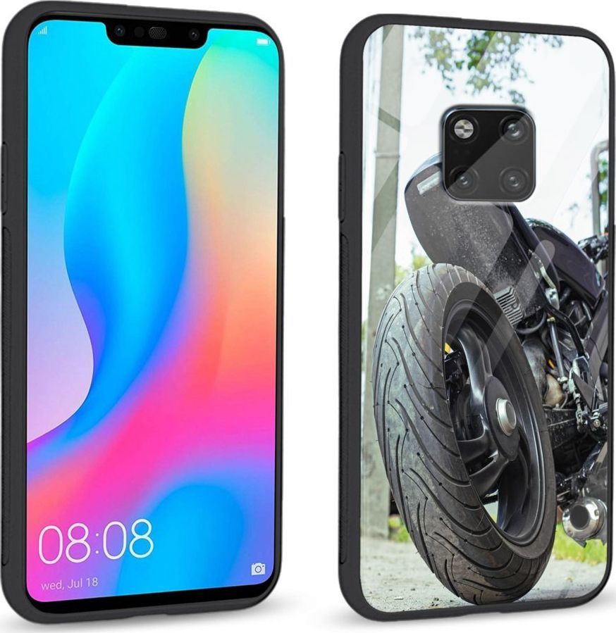 Super Fashion Etui na telefon Huawei Mate 20 Pro Premium Case Bike Tyre 1