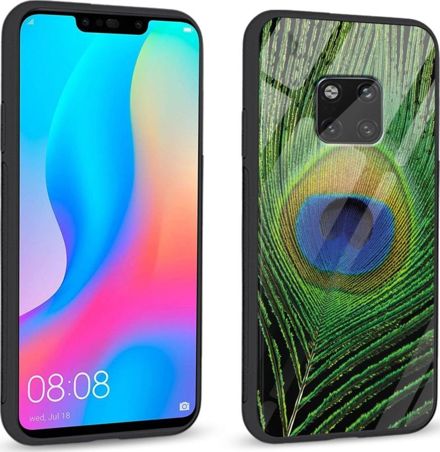 Super Fashion Etui na telefon Huawei Mate 20 Pro Premium Case Peacock Feather 1