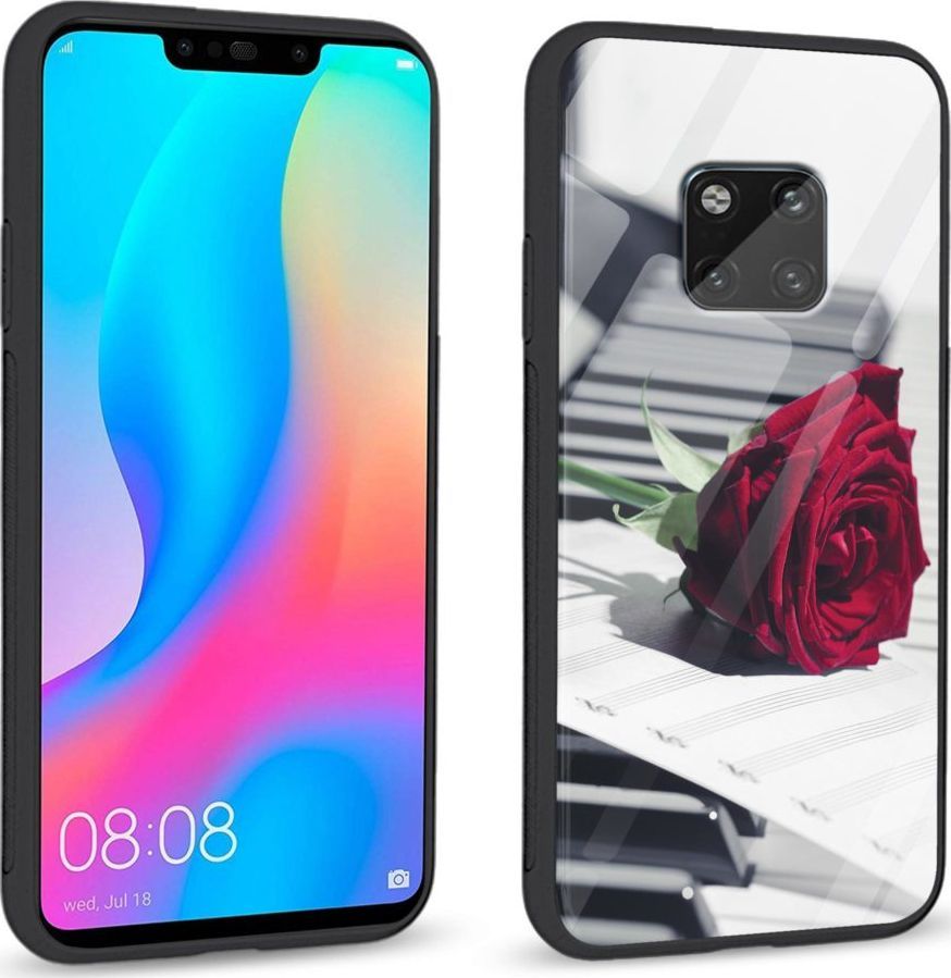 Super Fashion Etui na telefon Huawei Mate 20 Pro Premium Case Rose Piano 1