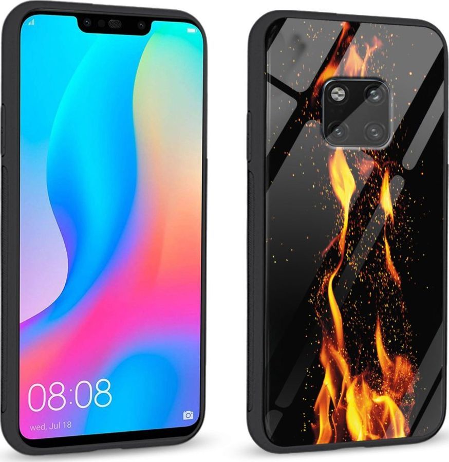 Super Fashion Etui na telefon Huawei Mate 20 Pro Premium Case Crackling Fire 1