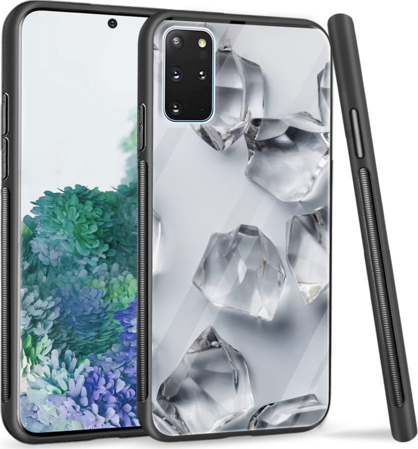 Super Fashion Etui na telefon Samsung Galaxy S20 Plus Premium Case White glass cubes 1