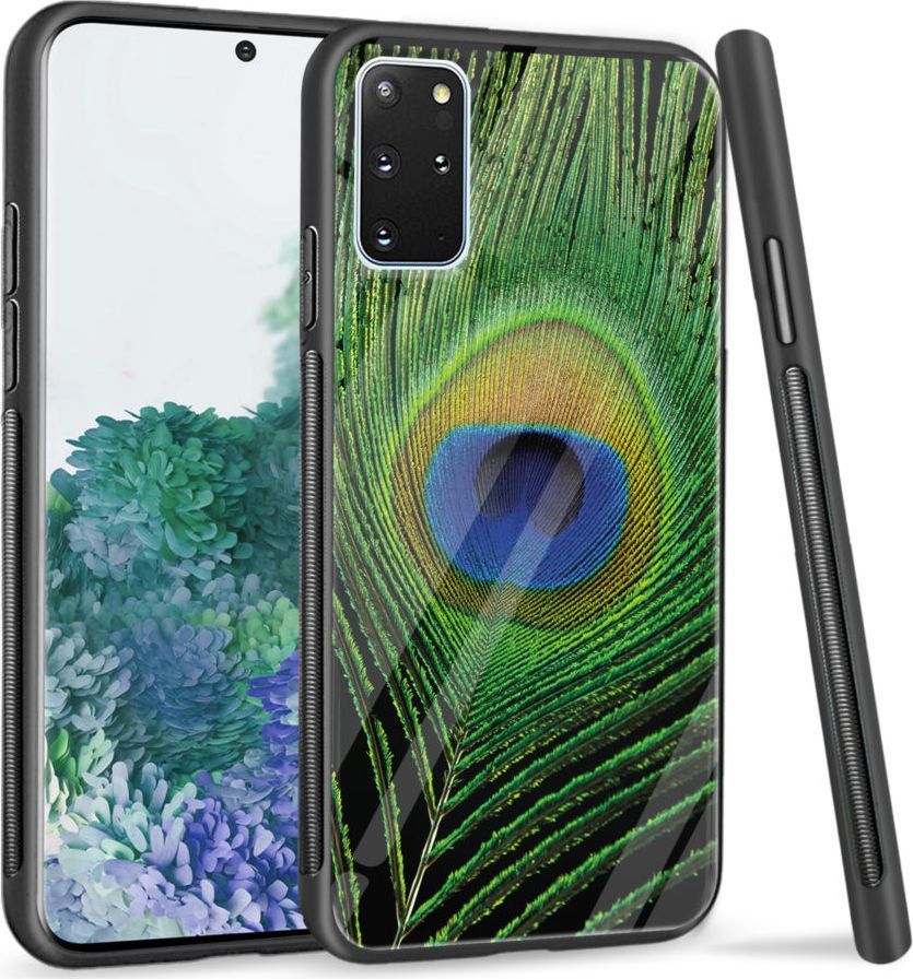 Super Fashion Etui na telefon Samsung Galaxy S20 Plus Premium Case Peacock Feather 1
