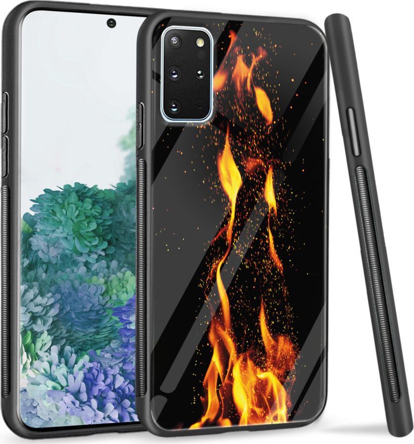 Super Fashion Etui na telefon Samsung Galaxy S20 Plus Premium Case Crackling Fire 1