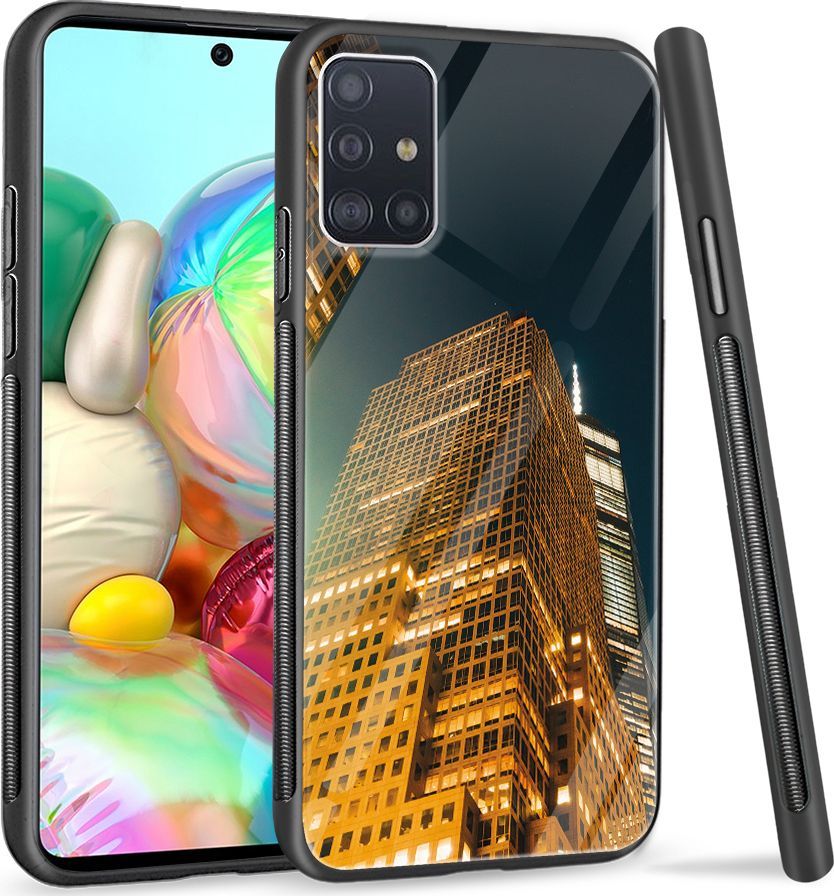 Super Fashion Etui na telefon Samsung Galaxy A71 Premium Case Night building 1
