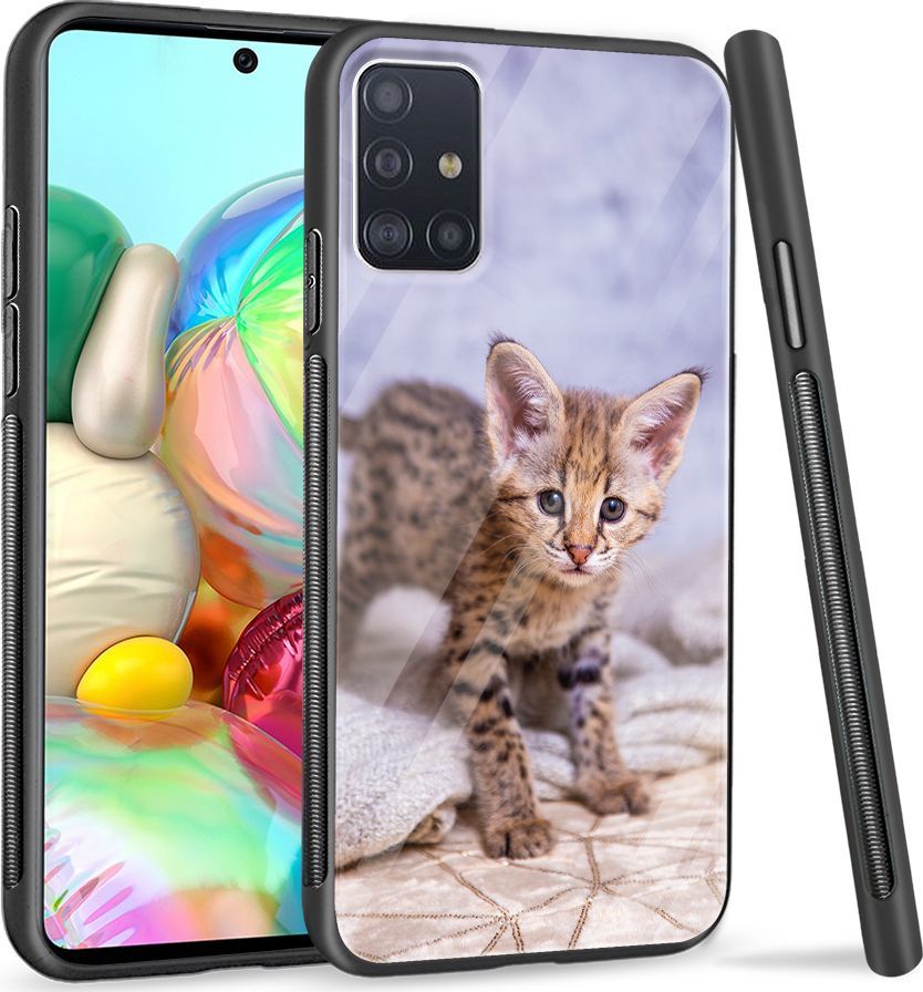 Super Fashion Etui na telefon Samsung Galaxy A71 Premium Case Baby kitty 1