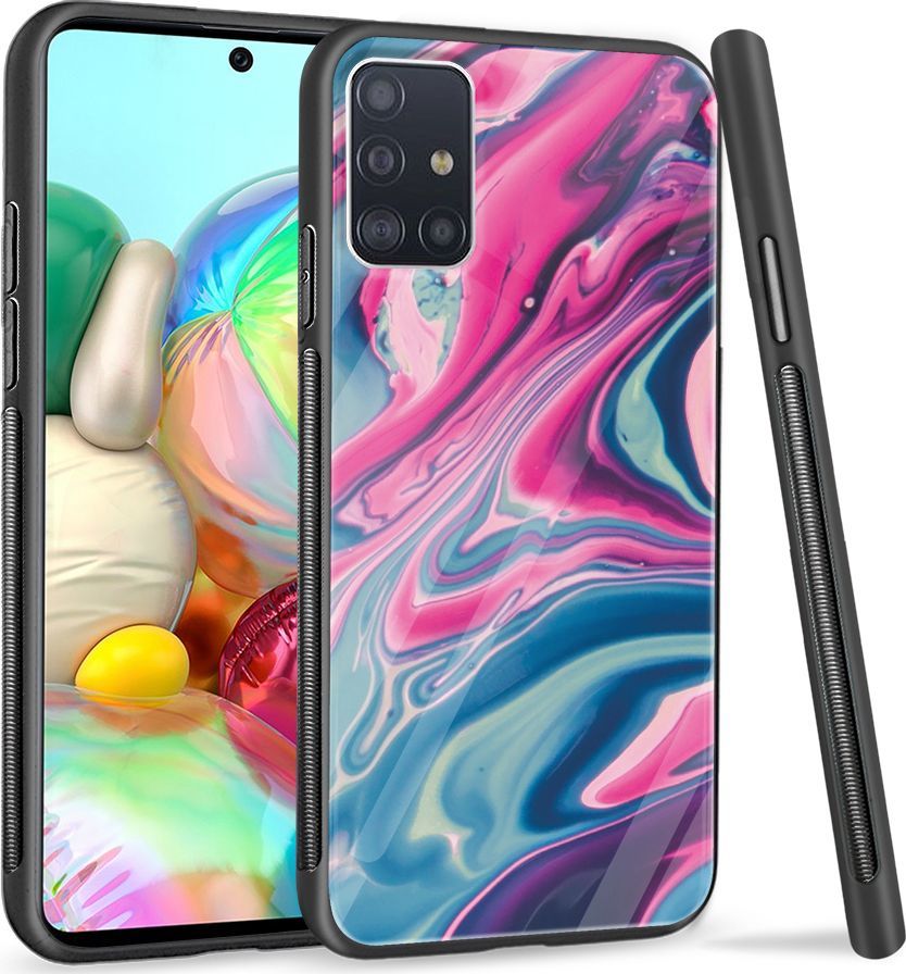 Super Fashion Etui na telefon Samsung Galaxy A71 Premium Case Liquid Abstract 1