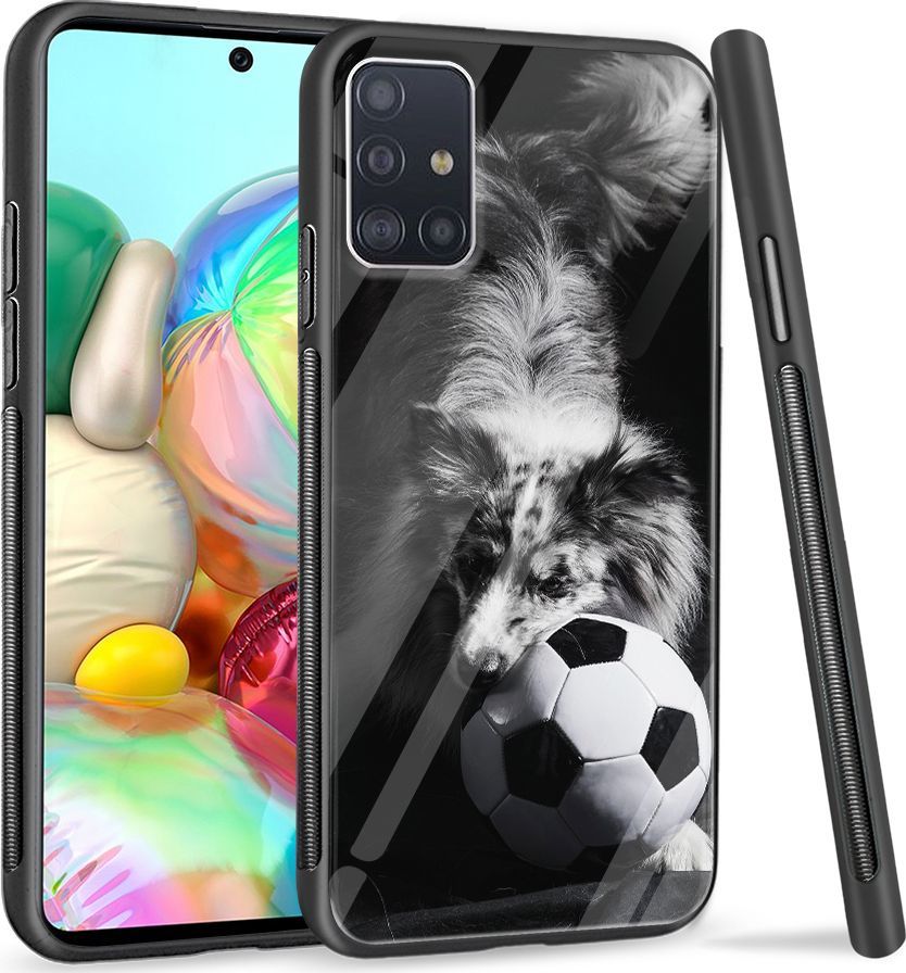 Super Fashion Etui na telefon Samsung Galaxy A71 Premium Case Dog with ball 1