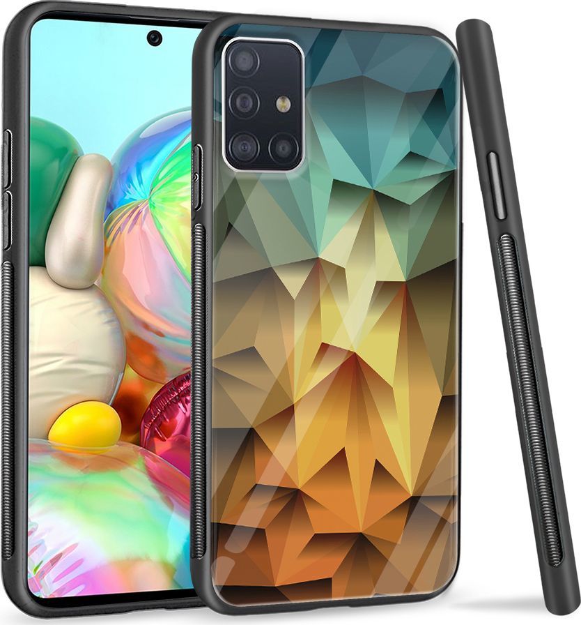 Super Fashion Etui na telefon Samsung Galaxy A71 Premium Case Polygonal 1