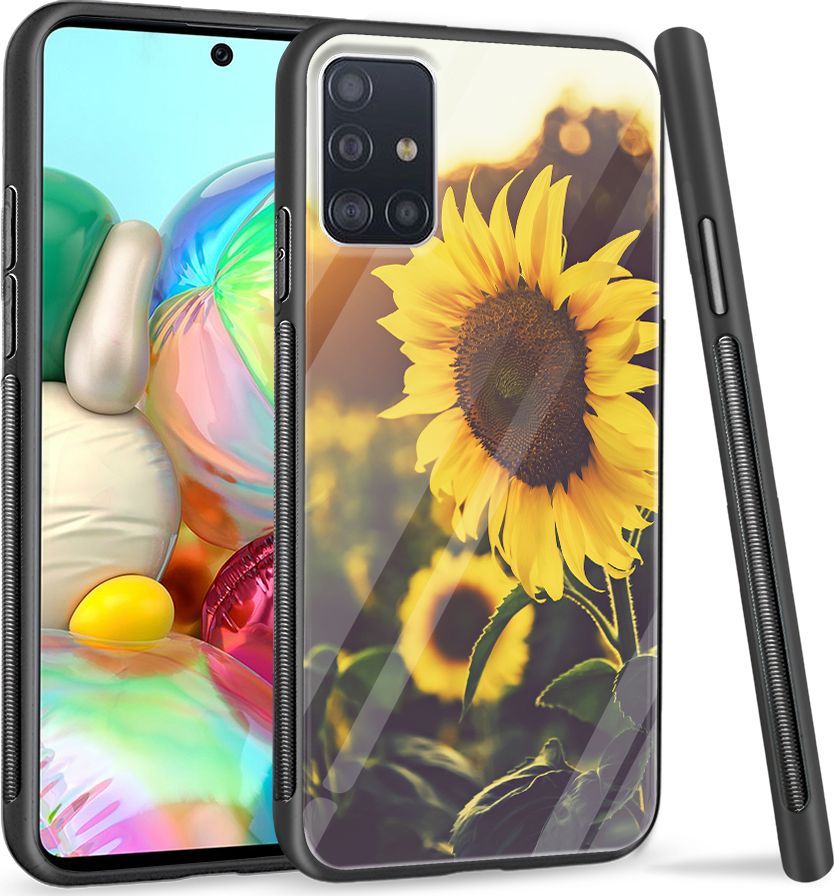 Super Fashion Etui na telefon Samsung Galaxy A71 Premium Case Sunflower field 1