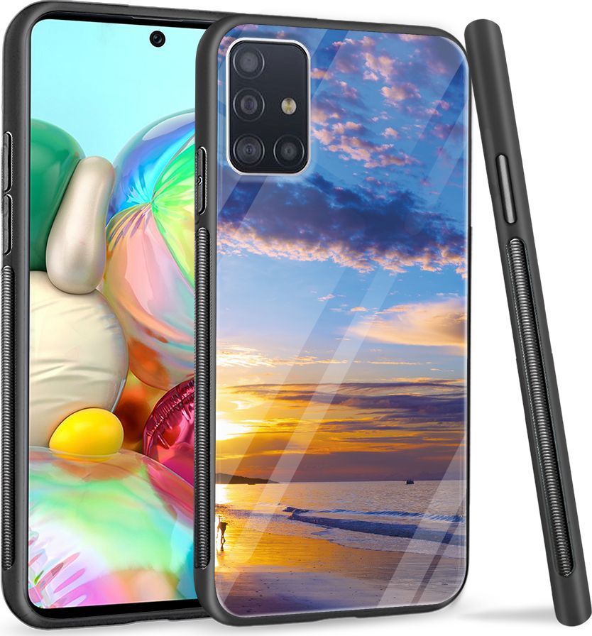 Super Fashion Etui na telefon Samsung Galaxy A71 Premium Case Beach sky 1