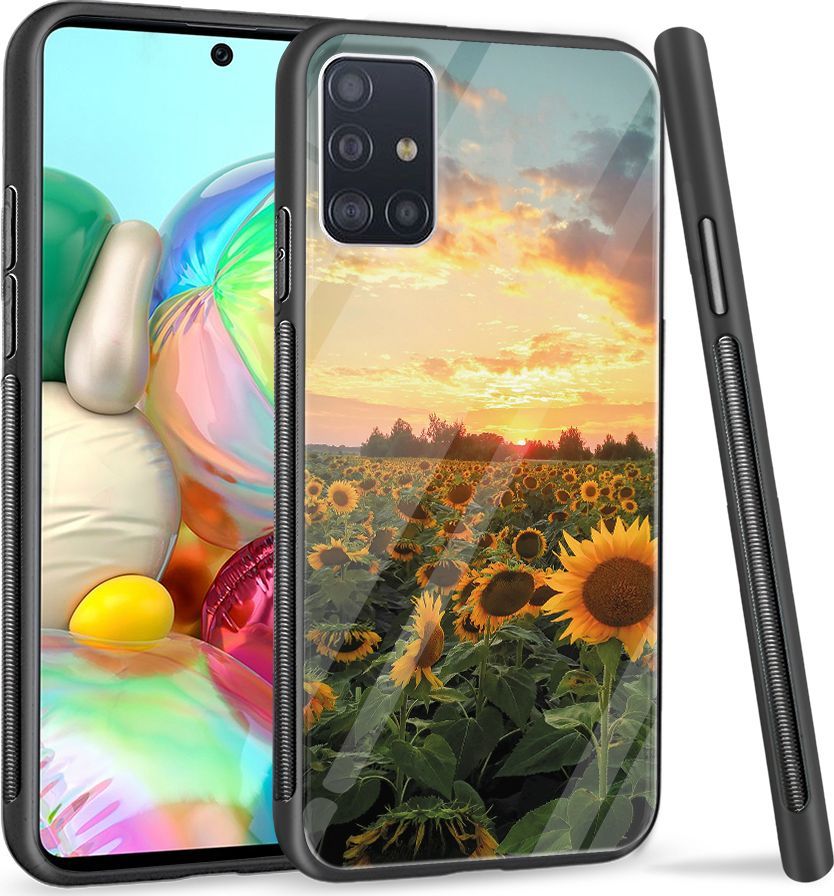 Super Fashion Etui na telefon Samsung Galaxy A71 Premium Case Sunflower Garden 1