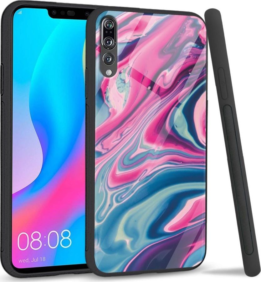 Super Fashion Etui na telefon Huawei P20 Pro Premium Case Liquid Abstract 1