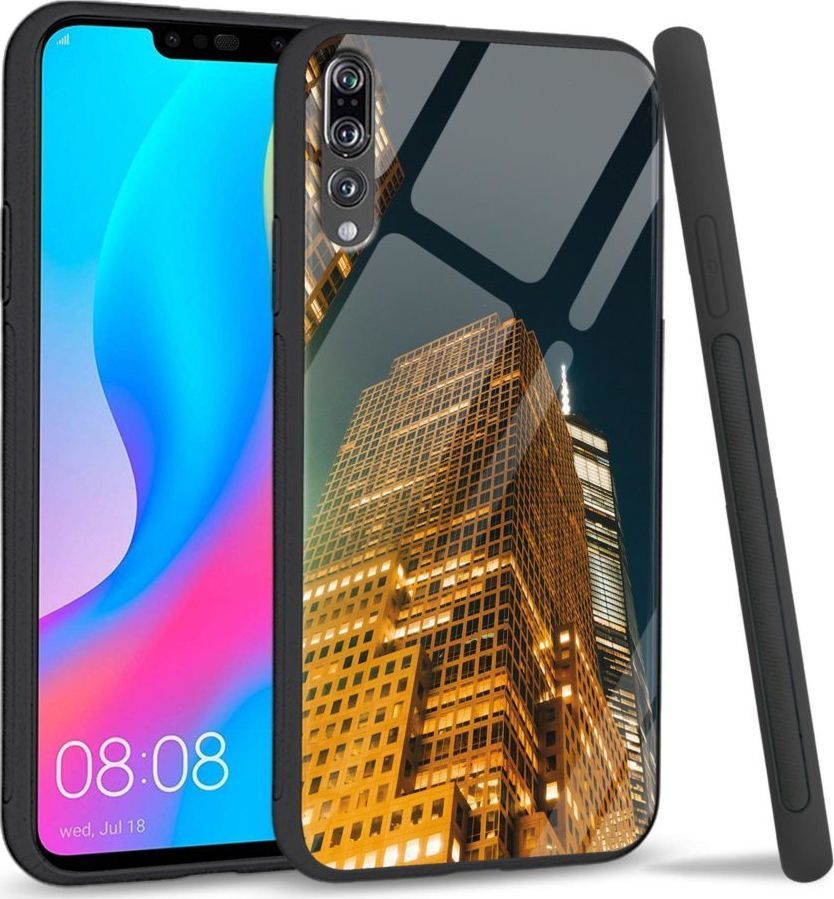 Super Fashion Etui na telefon Huawei P20 Pro Premium Case Night building 1