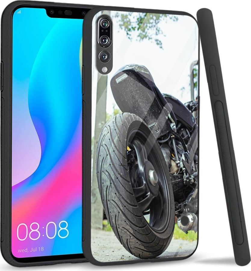 Super Fashion Etui na telefon Huawei P20 Pro Premium Case Bike Tyre 1