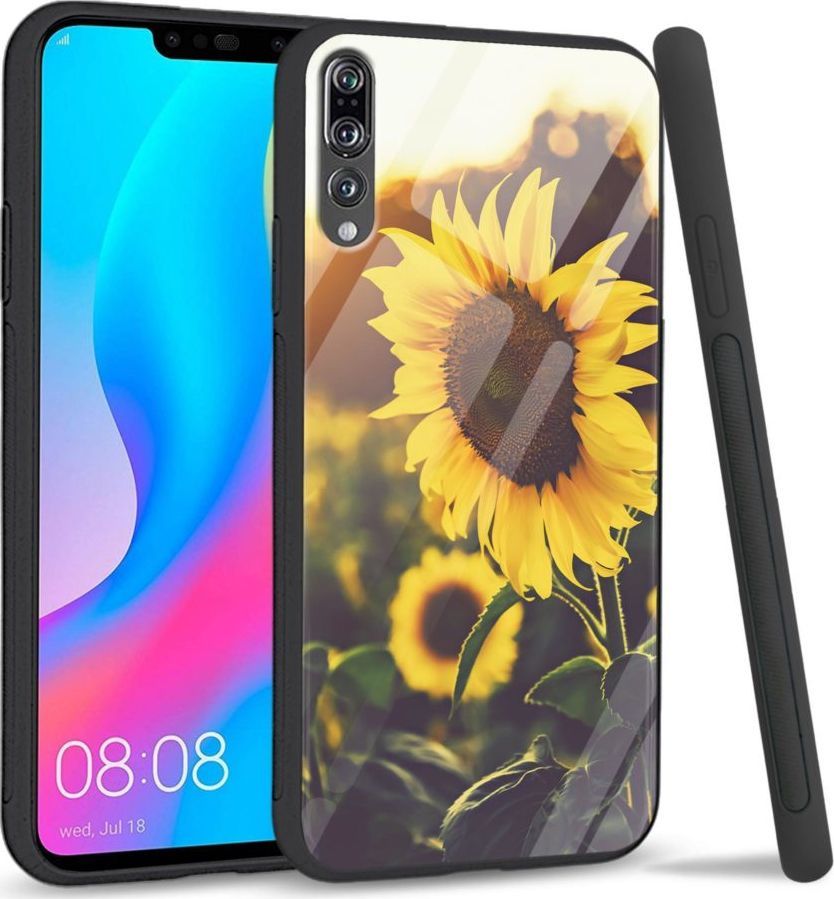 Super Fashion Etui na telefon Huawei P20 Pro Premium Case Sunflower field 1