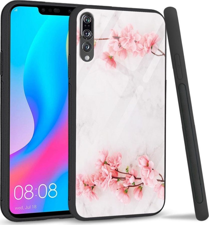 Super Fashion Etui na telefon Huawei P20 Pro Premium Case Due flowers 1