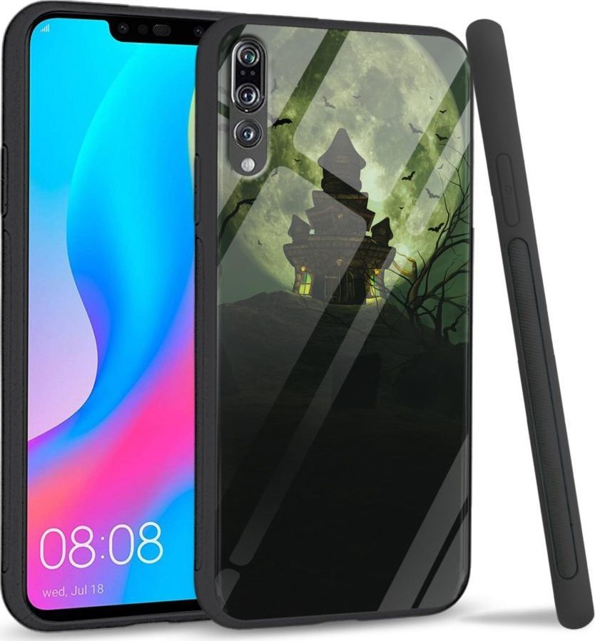 Super Fashion Etui na telefon Huawei P20 Pro Premium Case Spooky castle 1