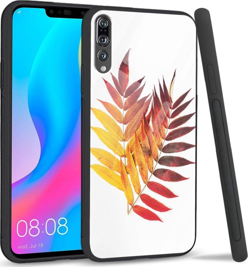 Super Fashion Etui na telefon Huawei P20 Pro Premium Case Reddish yellow leaves 1