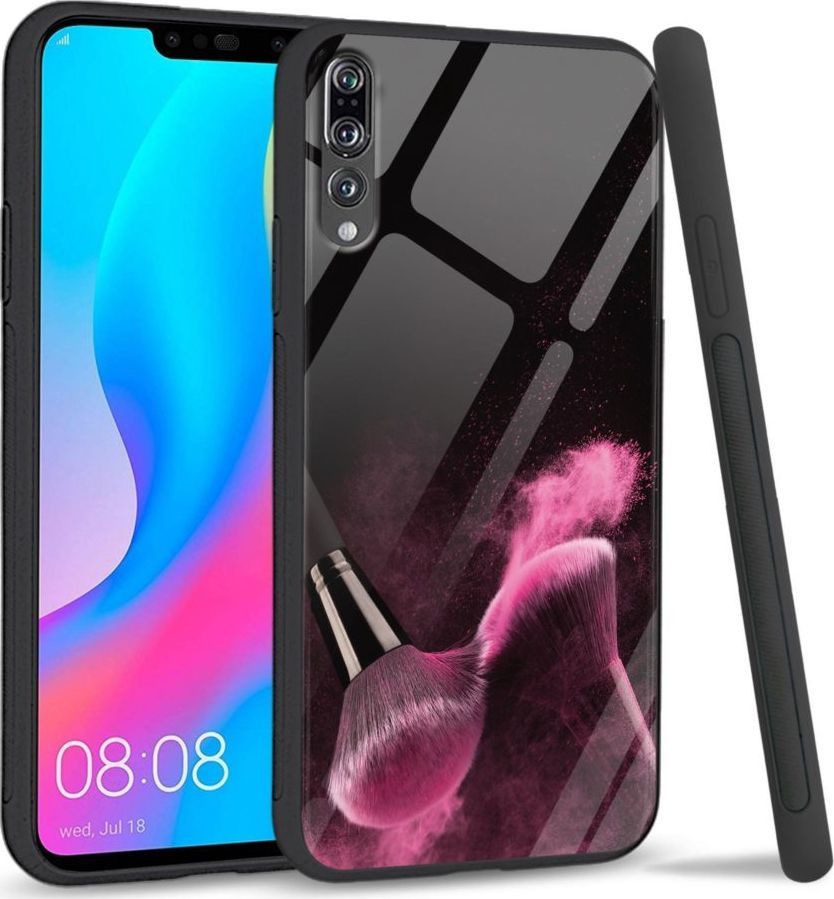 Super Fashion Etui na telefon Huawei P20 Pro Premium Case Pink powder brush 1