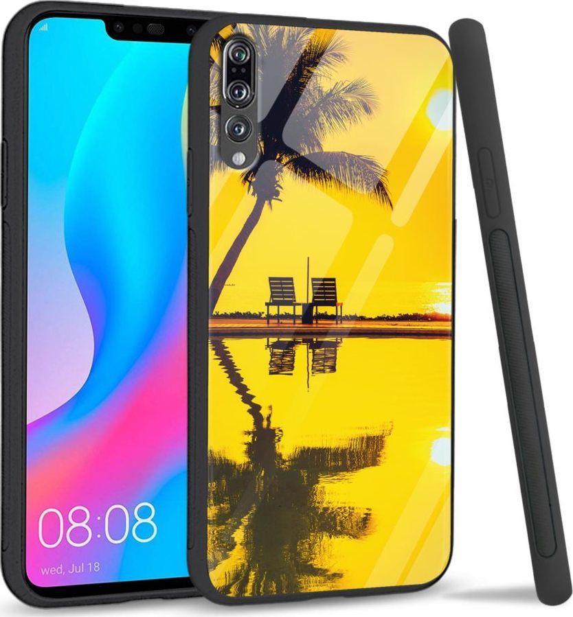 Super Fashion Etui na telefon Huawei P20 Pro Premium Case Yellow sunset 1