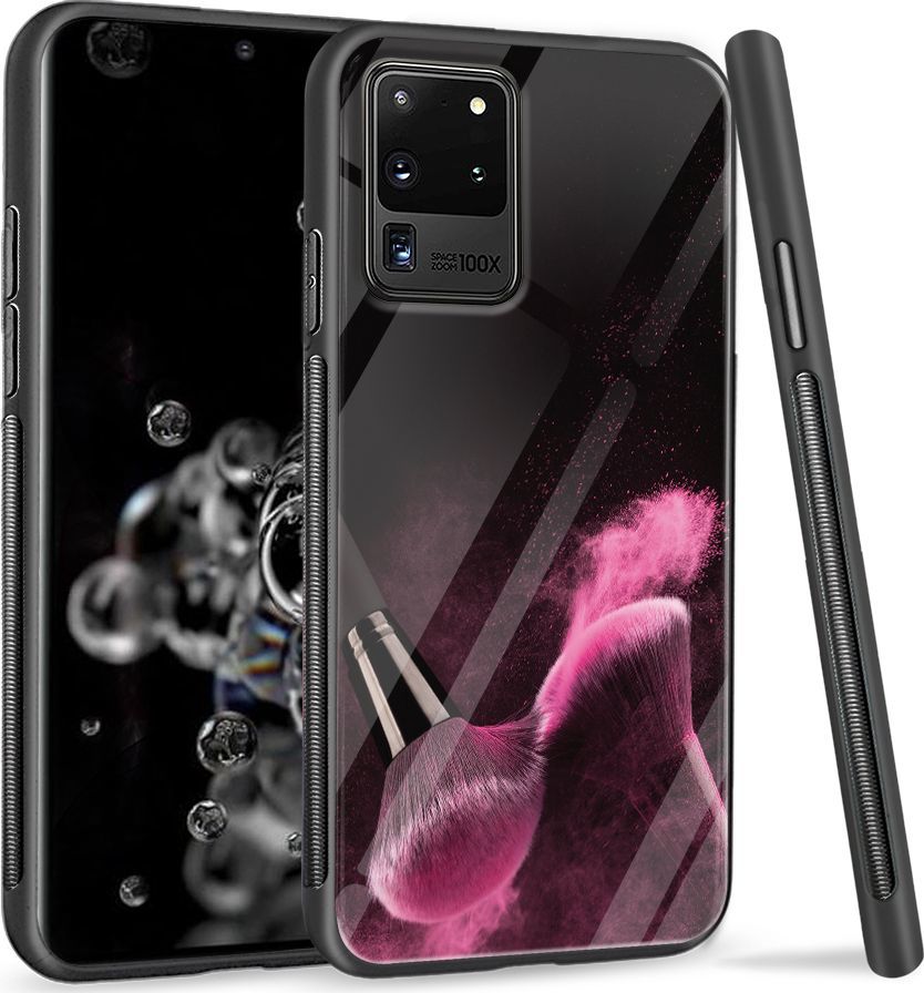 Super Fashion Etui na telefon Samsung Galaxy S20 Ultra Premium Case Pink powder brush 1