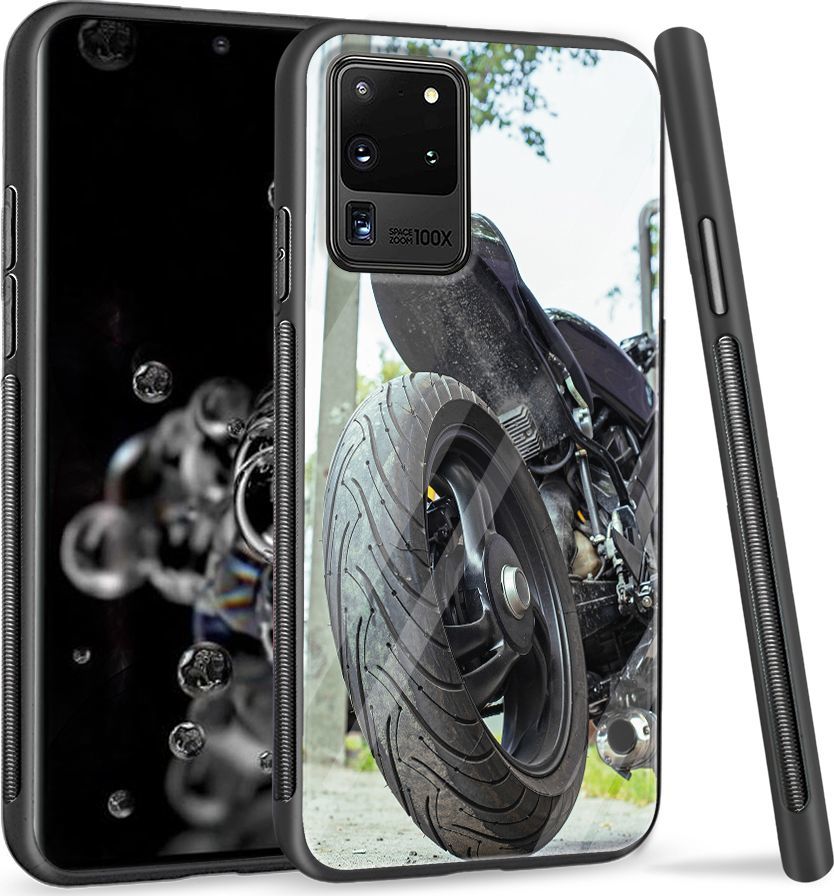 Super Fashion Etui na telefon Samsung Galaxy S20 Ultra Premium Case Bike Tyre 1