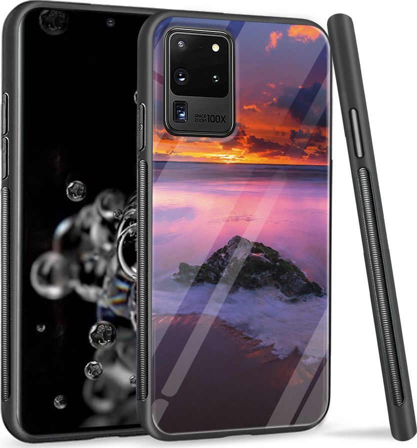 Super Fashion Etui na telefon Samsung Galaxy S20 Ultra Premium Case Sunset beach 1