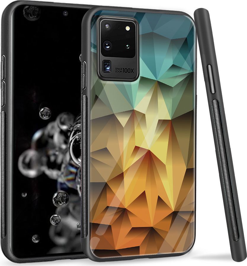Super Fashion Etui na telefon Samsung Galaxy S20 Ultra Premium Case Polygonal 1