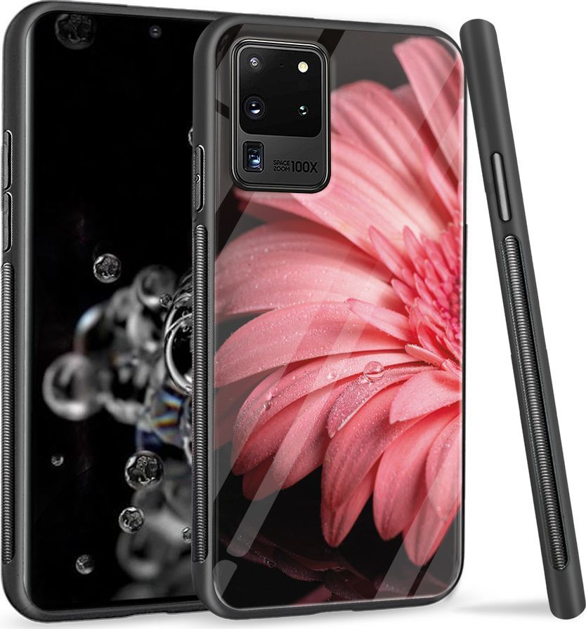 Super Fashion Etui na telefon Samsung Galaxy S20 Ultra Premium Case Pink flower 1