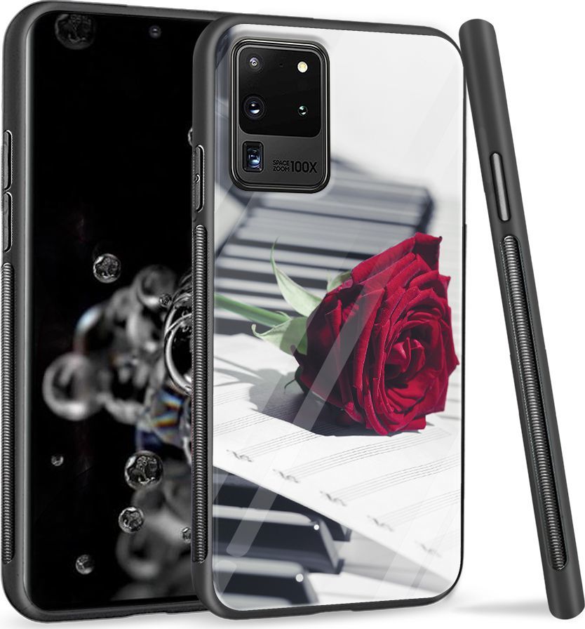 Super Fashion Etui na telefon Samsung Galaxy S20 Ultra Premium Case Rose Piano 1