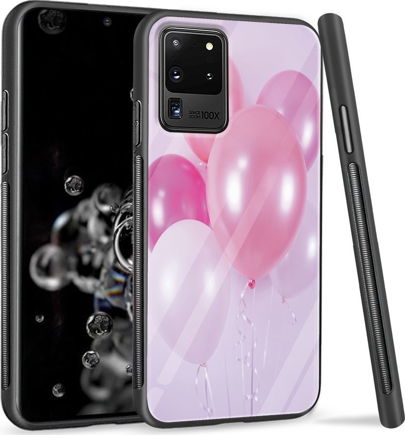 Super Fashion Etui na telefon Samsung Galaxy S20 Ultra Premium Case Pink Balloons 1