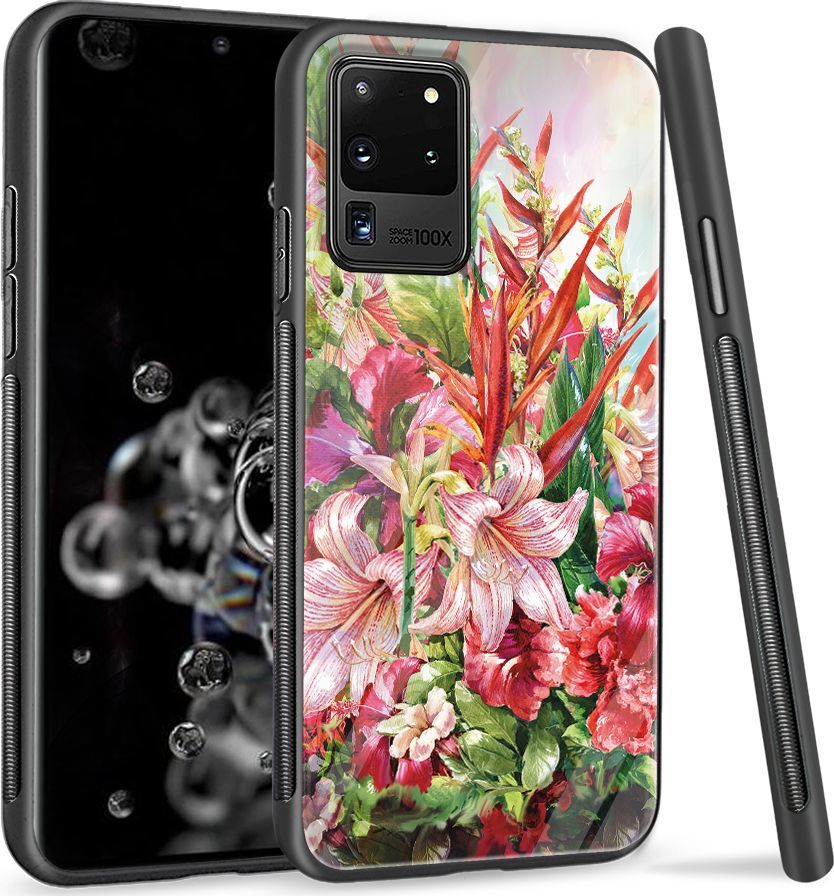 Super Fashion Etui na telefon Samsung Galaxy S20 Ultra Premium Case Flowers 1