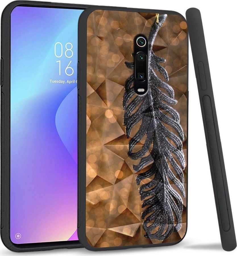 Super Fashion Etui na telefon Xiaomi MI9T Crystal Case Metal Feather 1