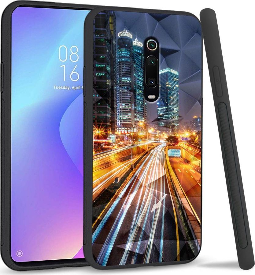 Super Fashion Etui na telefon Xiaomi MI9T Crystal Case Night City 1