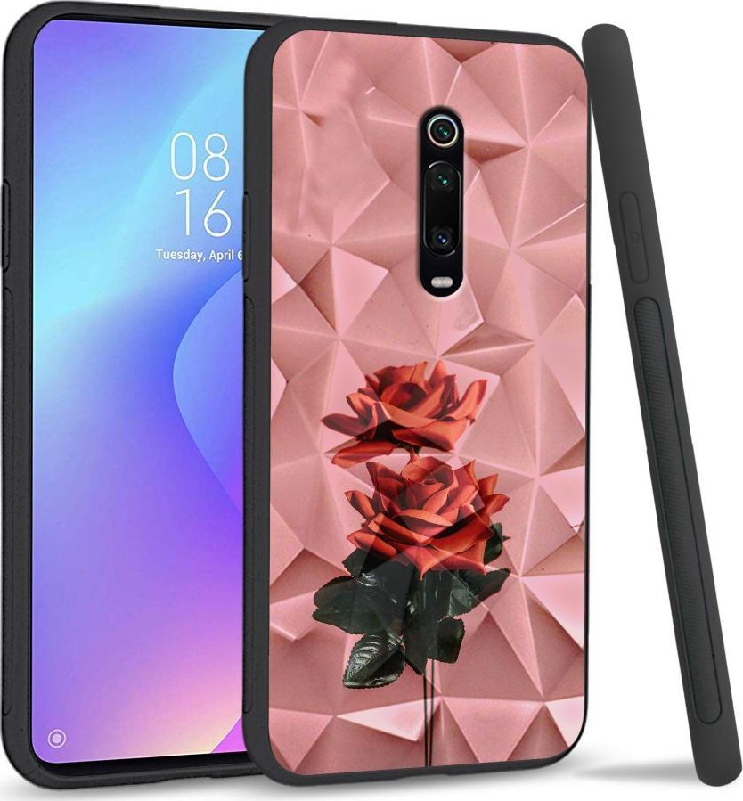 Super Fashion Etui na telefon Xiaomi MI9T Crystal Case Rose love 1