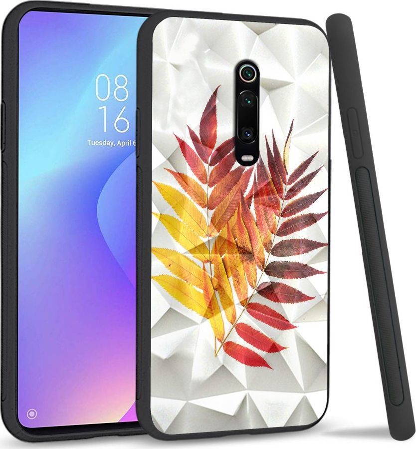 Super Fashion Etui na telefon Xiaomi MI9T Crystal Case Reddish yellow leaves 1