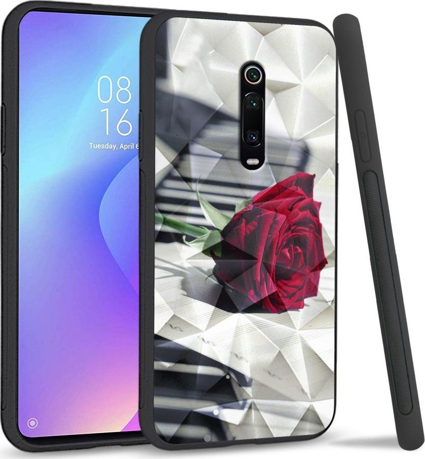 Super Fashion Etui na telefon Xiaomi MI9T Crystal Case Rose Piano 1