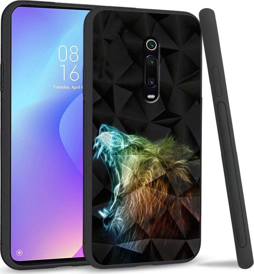 Super Fashion Etui na telefon Xiaomi MI9T Crystal Case Roaring Lion 1