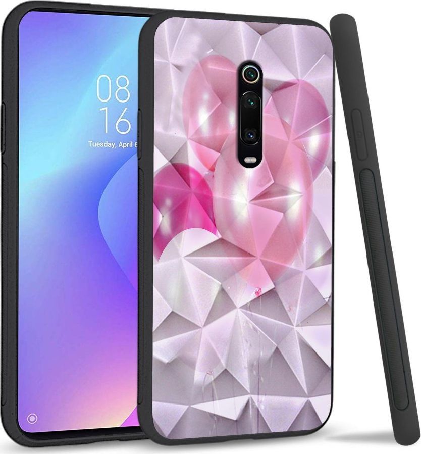 Super Fashion Etui na telefon Xiaomi MI9T Crystal Case Pink Balloons 1