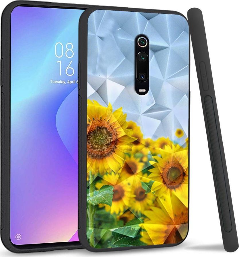Super Fashion Etui na telefon Xiaomi MI9T Crystal Case Sunflowers 1