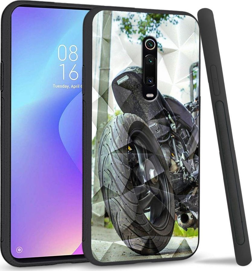 Super Fashion Etui na telefon Xiaomi MI9T Crystal Case Bike Tyre 1