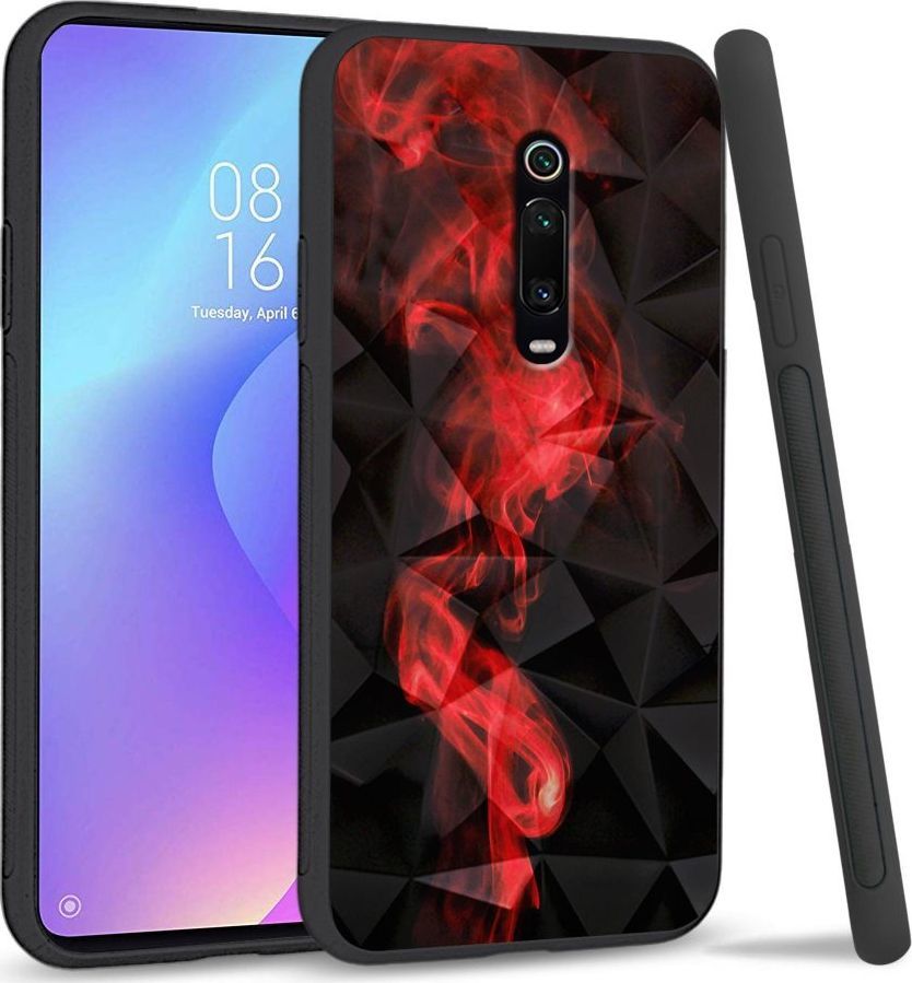 Super Fashion Etui na telefon Xiaomi MI9T Crystal Case Red smoke 1