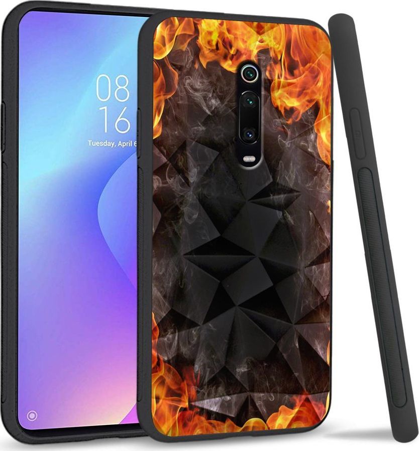 Super Fashion Etui na telefon Xiaomi MI9T Crystal Case Hot Fire 1