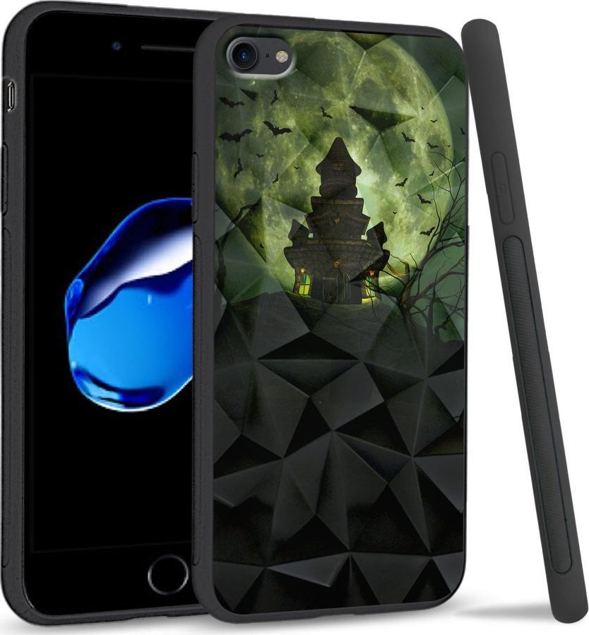 Super Fashion Etui na telefon Apple Iphone 7 / 8 Crystal Case Spooky castle 1