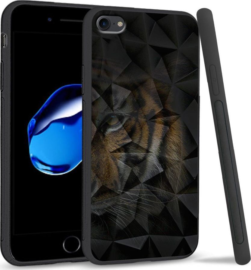 Super Fashion Etui na telefon Apple Iphone 7 / 8 Crystal Case Tiger shadow 1